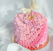 The Ombre Frill Cake – Couture-Inspired Elegance