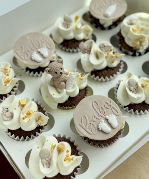 Baby Teddy Cupcakes