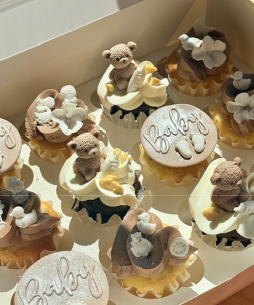 Baby Teddy Cupcakes
