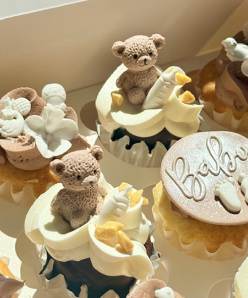 Baby Teddy Cupcakes
