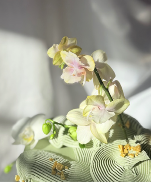 Orchid Waves Cake